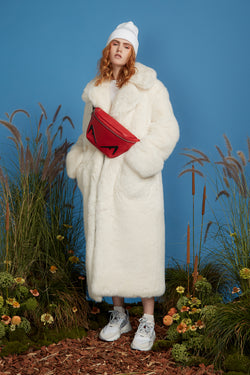Super Luxe Faux Fur Coat - Ivory