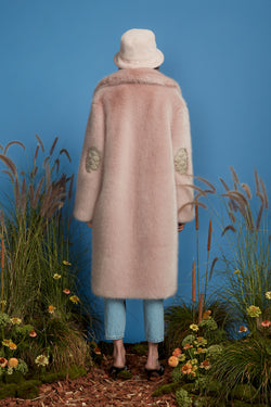 Super Luxe Faux Fur Coat - Lilac