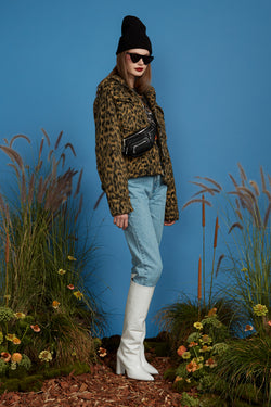 Fireside Fuzzy Jacket - Leopard