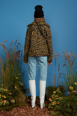 Fireside Fuzzy Jacket - Leopard