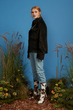 Fireside Fuzzy Jacket - Green