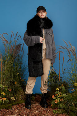 Fireside Fuzzy Jacket - Grey