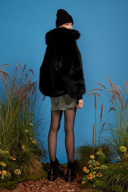 Faux Fur Bomber Jacket