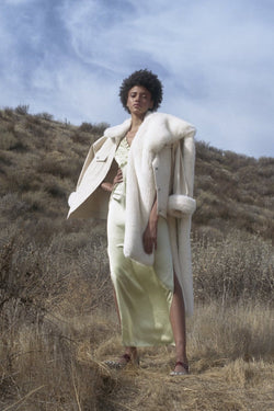 Pony Up Faux Fur Silk Scarf