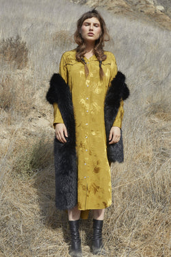 Pony Up Faux Fur Silk Scarf