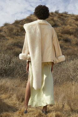 Pony Up Faux Fur Silk Scarf