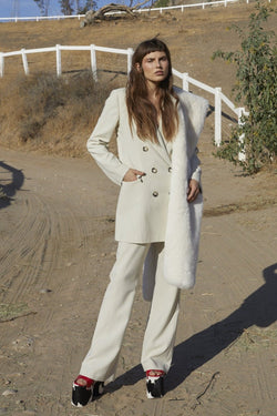 Pony Up Faux Fur Silk Scarf